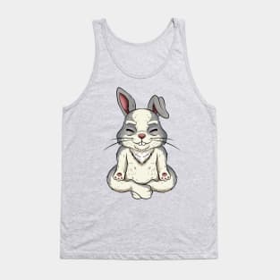 animal yoga rabbit cute and funny Tank Top